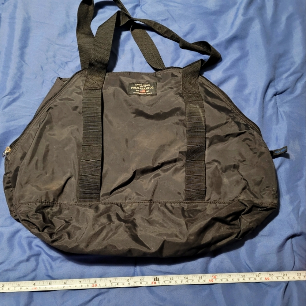 Polo Jeans black tote bag -13" x 20"